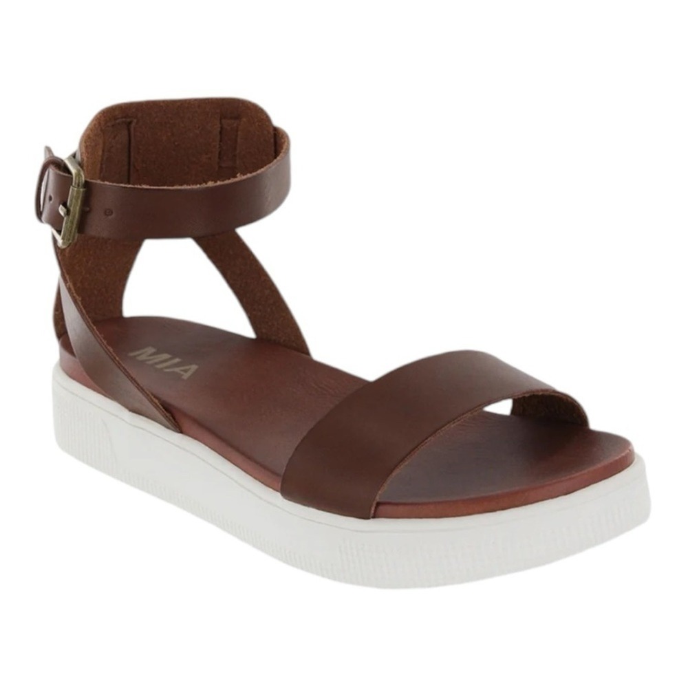 Mia Kids Cognac Little Ellen Platform Ankle Strap Sandals Size‎ 13